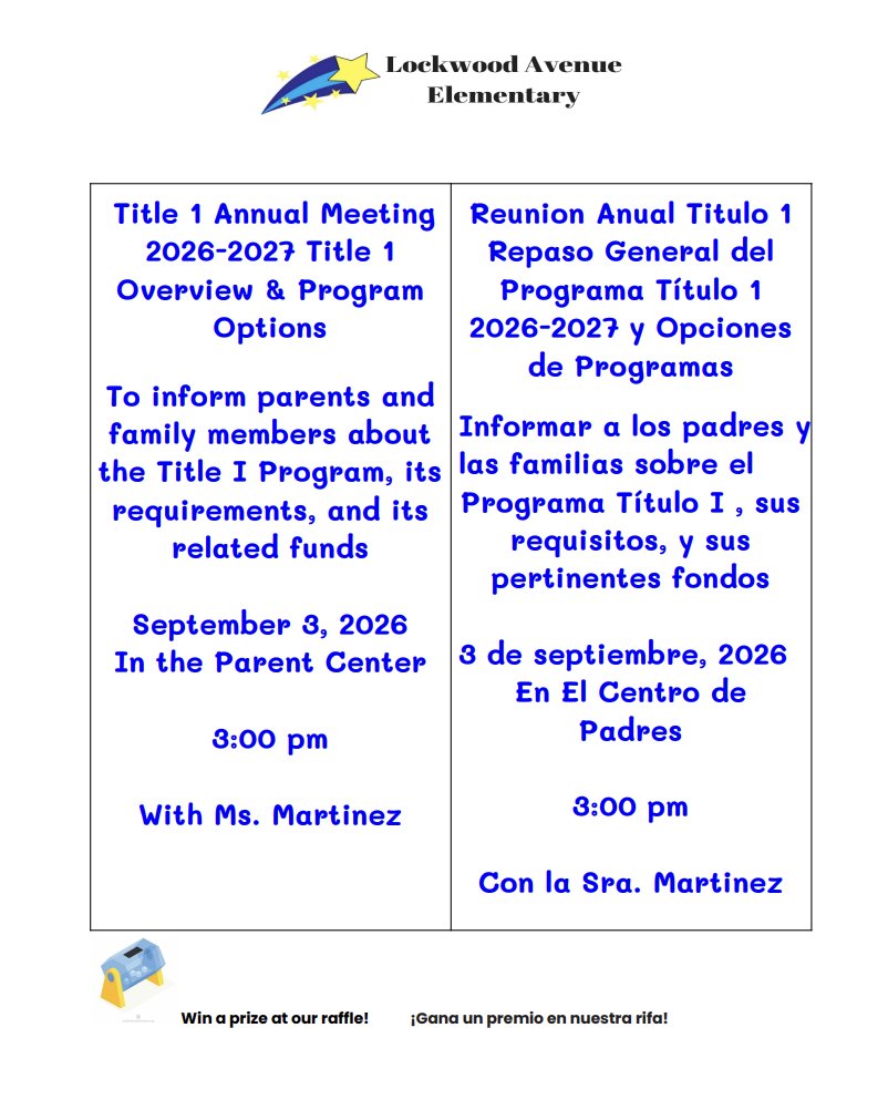 Title I meeting 